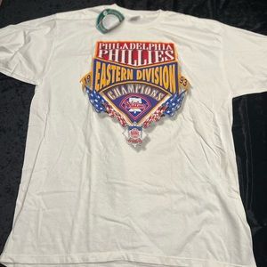 Phillies 1993 Eastern Division Champions Shirt **NEW W/ TAGS**